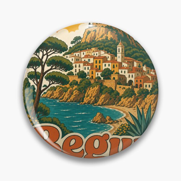 Item preview, Recuerdo de viaje de Begur, España - Ilustración retro designed and sold by VisualArtsOasis.