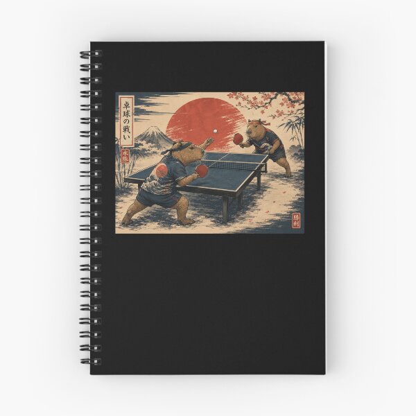 Item preview, 卓球の戦い Capybara Ping Pong Japanese Art designed and sold by snowry.