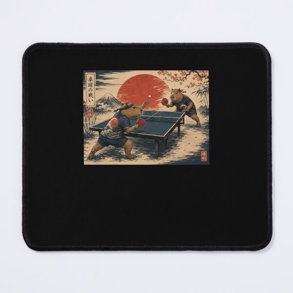Item preview, 卓球の戦い Capybara Ping Pong Japanese Art designed and sold by snowry.
