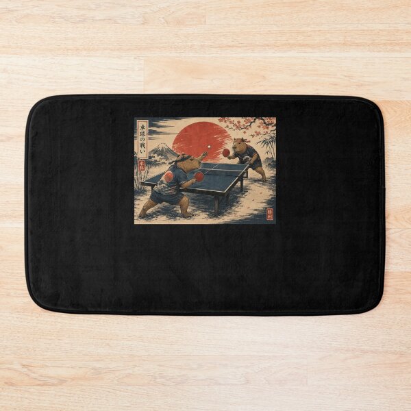 Item preview, 卓球の戦い Capybara Ping Pong Japanese Art designed and sold by snowry.