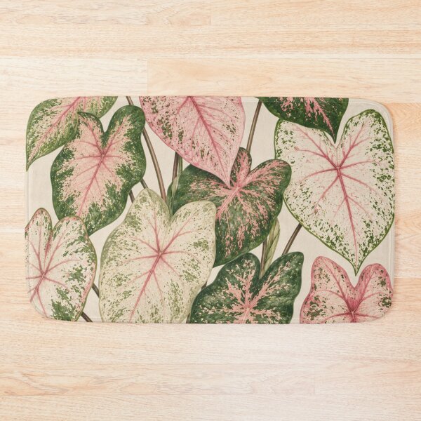 Item preview, Pink Caladium Leaves Botanical Illustration designed and sold by Mikena1996.