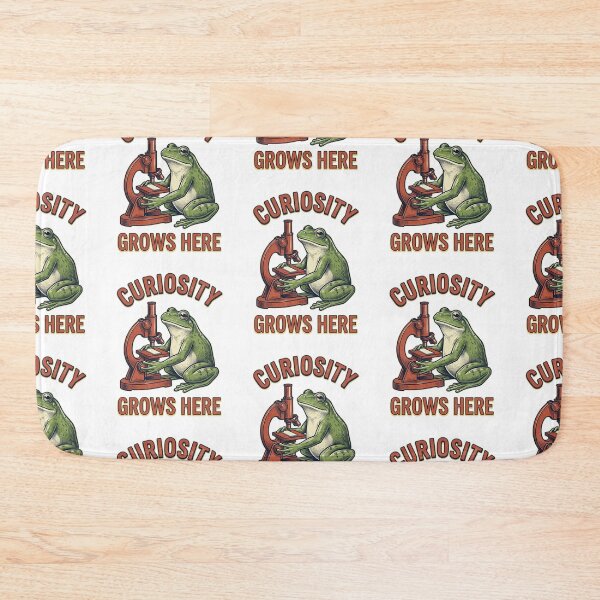 Item preview, Curiosity Grows Here Frog designed and sold by Roy & Tiffany.