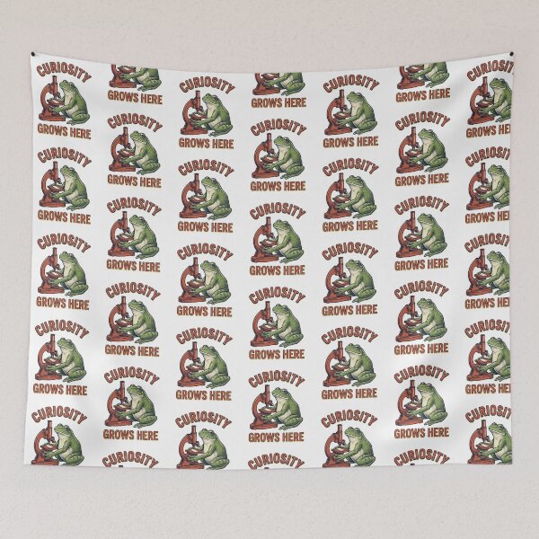 Item preview, Curiosity Grows Here Frog designed and sold by Roy & Tiffany.