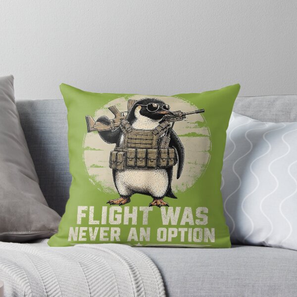 Item preview, Flight was Never an Option Funny Penguin with Sword Funny designed and sold by FrankIsabel.