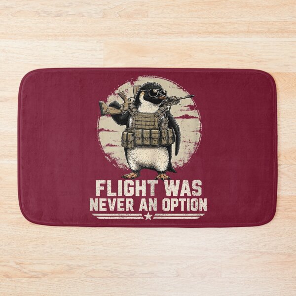 Item preview, Flight was Never an Option Funny Penguin with Sword Funny designed and sold by FrankIsabel.