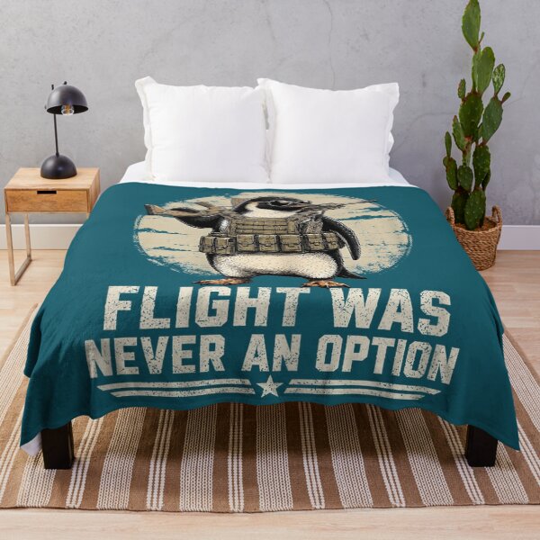 Item preview, Flight was Never an Option Funny Penguin with Sword Funny designed and sold by FrankIsabel.