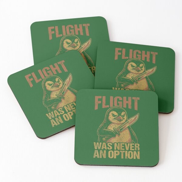 Item preview, Flight was Never an Option Funny Penguin with Sword Funny designed and sold by FrankIsabel.