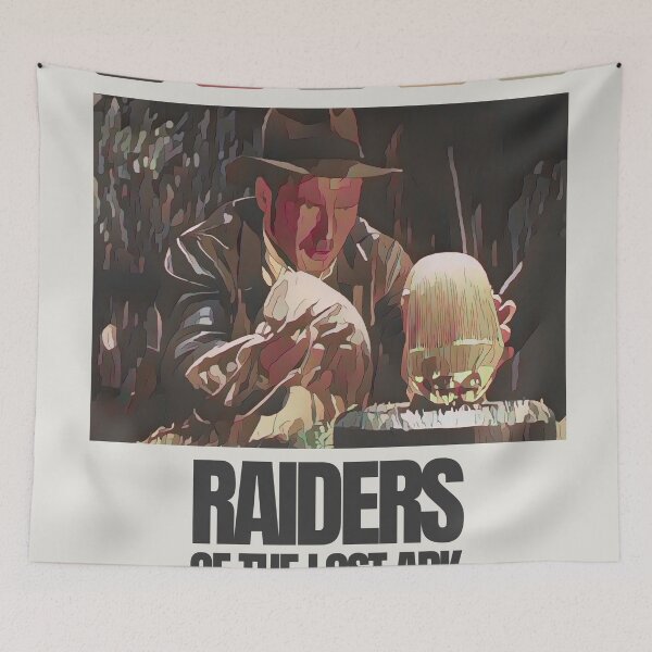 Item preview, Indiana Jones Original Custom Vintage Movie Poster Wall Art designed and sold by Cool Robot Bro..