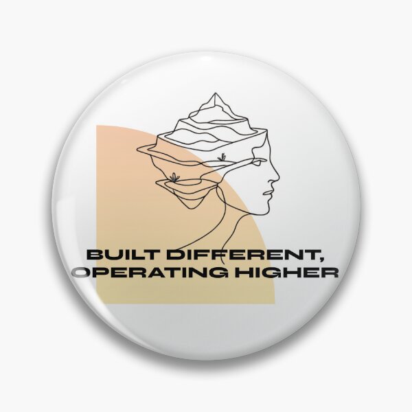 Item preview, Built Different Operating Higher Minimal Line Art designed and sold by RunningWhiskers.