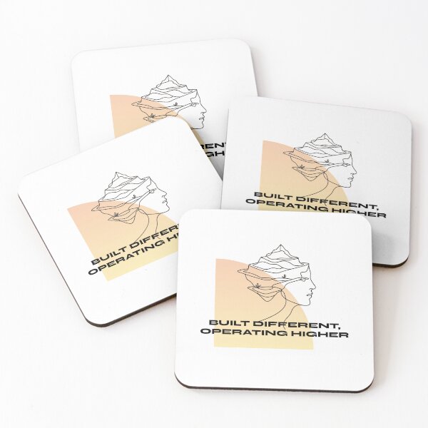 Item preview, Built Different Operating Higher Minimal Line Art designed and sold by RunningWhiskers.