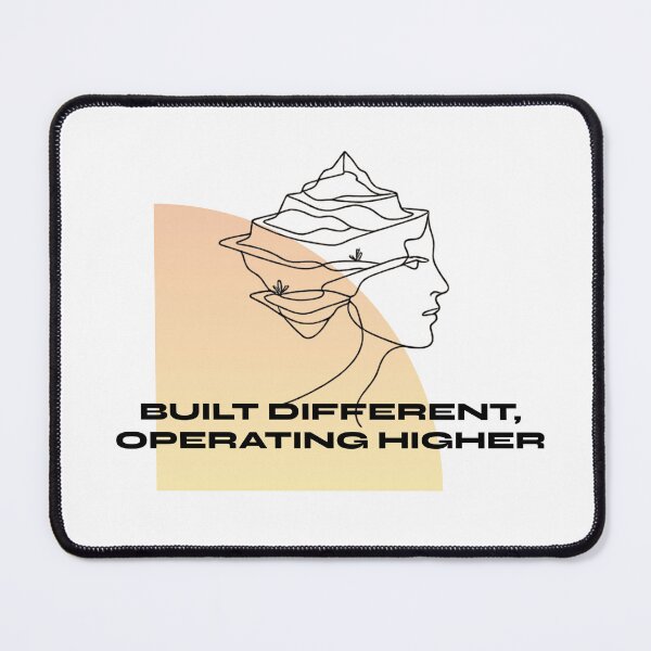 Item preview, Built Different Operating Higher Minimal Line Art designed and sold by RunningWhiskers.