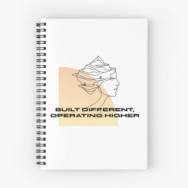 Item preview, Built Different Operating Higher Minimal Line Art designed and sold by RunningWhiskers.