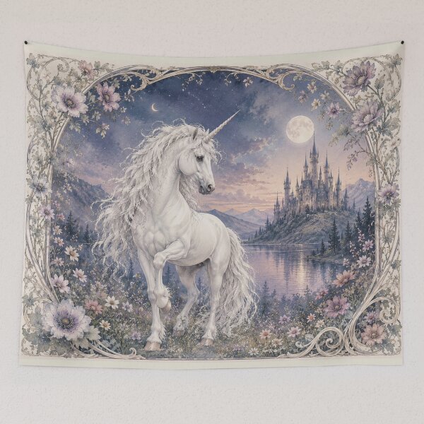 Item preview, Art Nouveau Unicorn IV designed and sold by Spellhorn13.