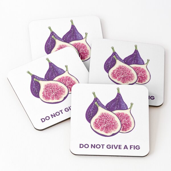 Item preview, Do Not Give A Fig Funny Pun Fruit Illustration designed and sold by FashionDollQtr.