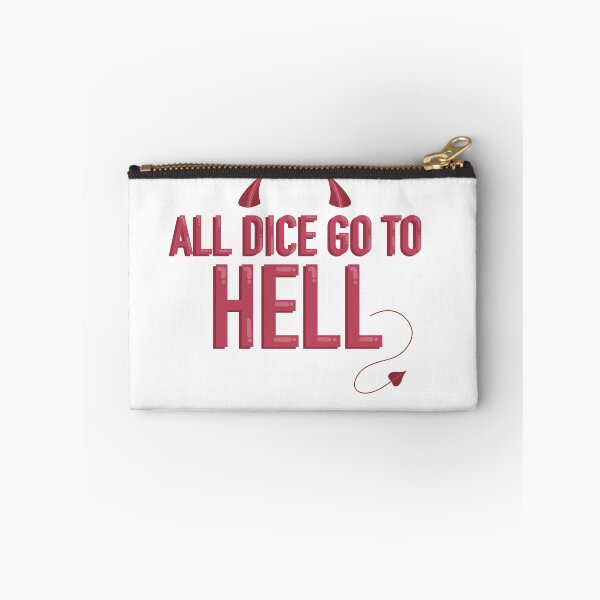 Item preview, All Dice Go To Hell Sticker D&D Tabletop RPG Decal designed and sold by alexmaushaus.