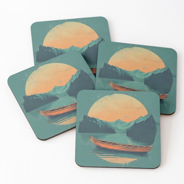 Item preview, Lake Days Vintage Canoe Sunset Design designed and sold by JAEStudio.