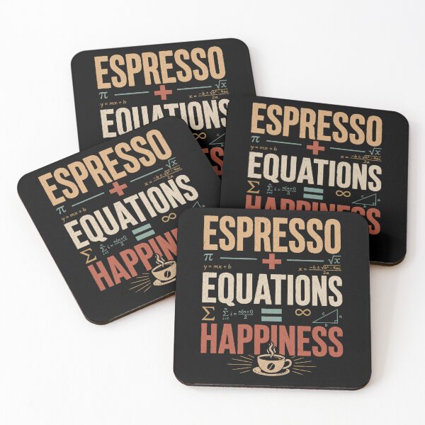 Item preview, Espresso + Equations = Happiness designed and sold by Alpacatata.