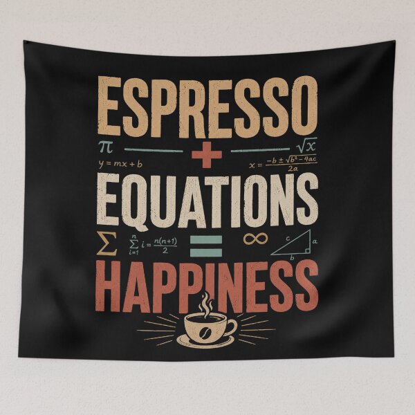 Item preview, Espresso + Equations = Happiness designed and sold by Alpacatata.