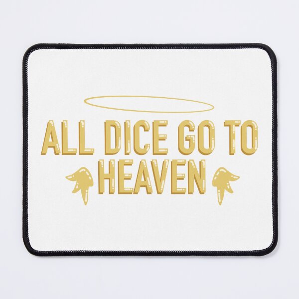 Item preview, All Dice Go To Heaven Sticker D&D Tabletop RPG Decal designed and sold by averyspecialrodent.