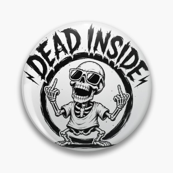 Item preview, dead inside skeleton  designed and sold by Snowflake Company Online Store.