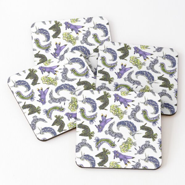 Item preview, Nudibranch Party Electric Wasabi designed and sold by Kelsey Worth.