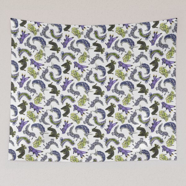 Item preview, Nudibranch Party Electric Wasabi designed and sold by Kelsey Worth.