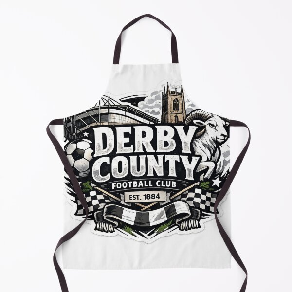 Item preview, Derby County Vintage Football Fan Art | Rams Football Club Established 1884 Supporter Design designed and sold by GarnerSupplyCo.