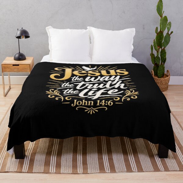 Item preview, Jesus Christ John 14:6 Bible Verse Christian designed and sold by snowry.