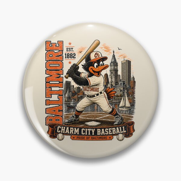 Item preview, Baltimore Charm City Baseball Vintage Oriole Mascot, Retro Baseball Fan Gift designed and sold by GhostDawgs.