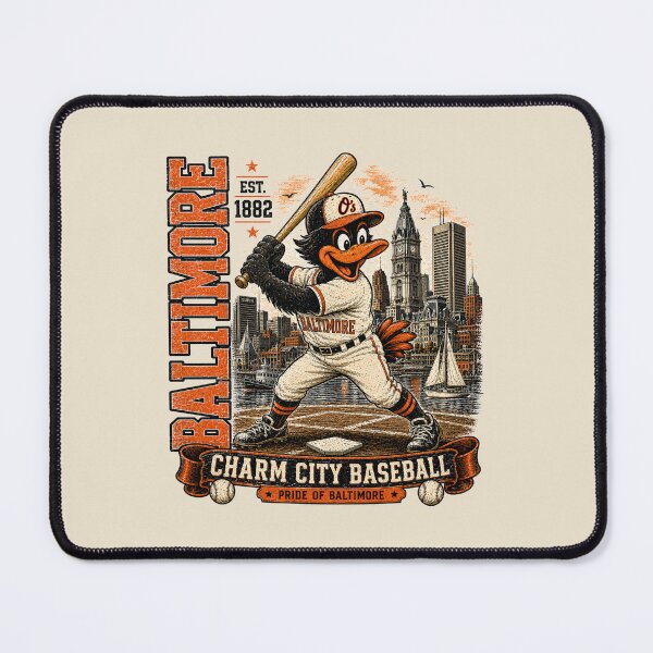 Item preview, Baltimore Charm City Baseball Vintage Oriole Mascot, Retro Baseball Fan Gift designed and sold by GhostDawgs.