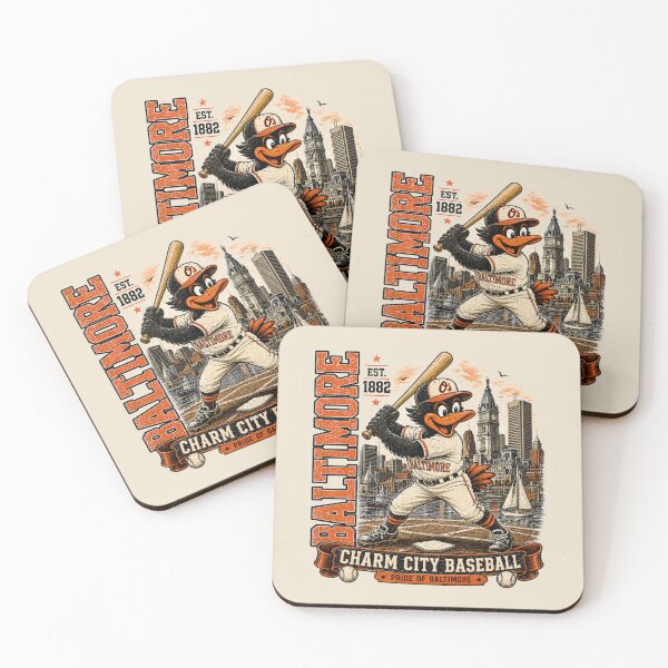 Item preview, Baltimore Charm City Baseball Vintage Oriole Mascot, Retro Baseball Fan Gift designed and sold by GhostDawgs.