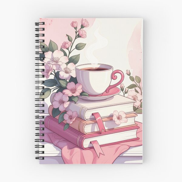 Item preview, Cozy Coffee Cup Books Floral Scene designed and sold by IntelliMindDesigns.