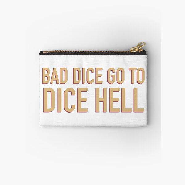 Item preview, Bad Dice Go To Hell Sticker D&D Tabletop RPG Decal designed and sold by alexmaushaus.