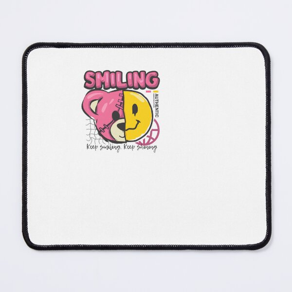 Item preview, Keep Smiling half face designed and sold by Tiny-Love ⭐⭐⭐⭐⭐.