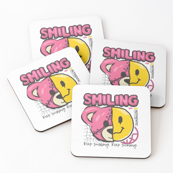 Item preview, Keep Smiling half face designed and sold by Tiny-Love ⭐⭐⭐⭐⭐.