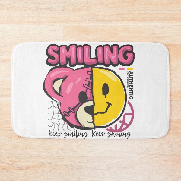 Item preview, Keep Smiling half face designed and sold by Tiny-Love ⭐⭐⭐⭐⭐.