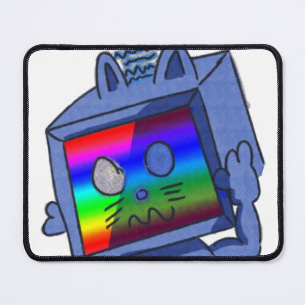 Item preview, Retro Rainbow Television Cat designed and sold by beegrden.