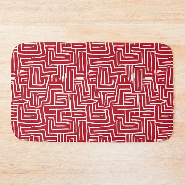Item preview, Abstract Red Topographic Line Pattern Design designed and sold by igraphixart.