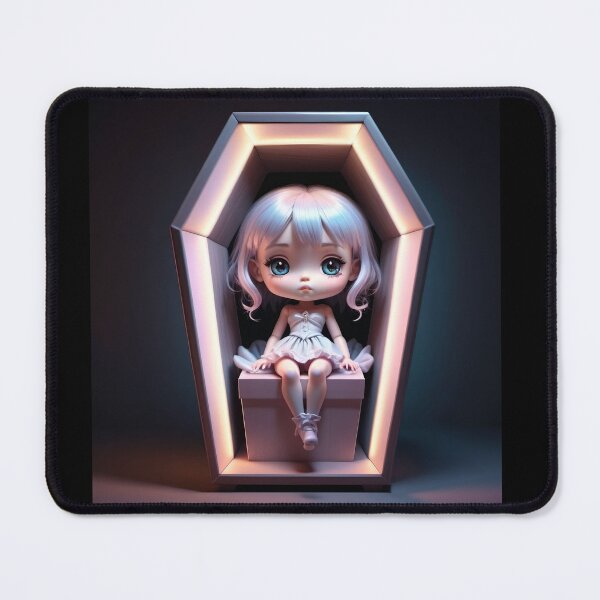 Item preview, Melancholy Gothic Doll in its Coffin Case designed and sold by TrezeTreze.