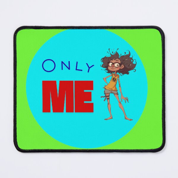 Item preview, Only me and a young woman in a neon blue circle designed and sold by Art70shop.