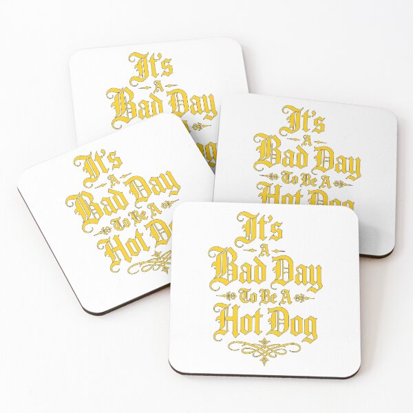 Item preview, It's a Bad Day To Be a Hot Dog - Funny Illustration  designed and sold by Wilcox PhotoArt.