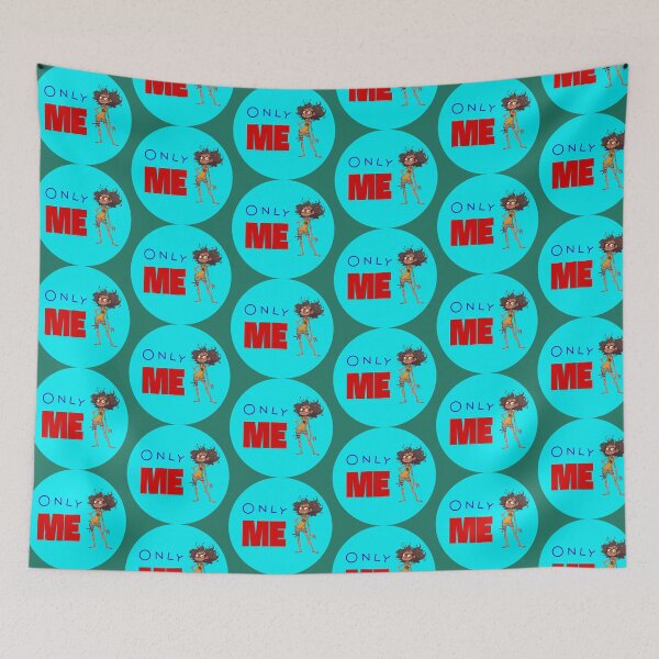 Item preview, Only me and a young woman in a neon blue circle designed and sold by Art70shop.