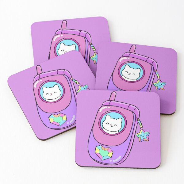 Item preview, Kawaii Retro Cat Phone y2k Aesthetic  designed and sold by Randomnessy.