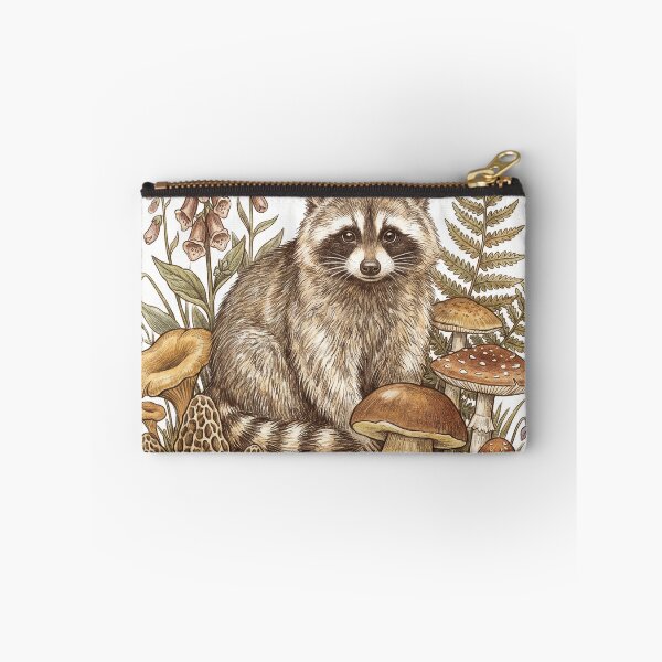 Item preview, Vintage Botanical Raccoon with Wild Mushrooms designed and sold by Jaani-T.