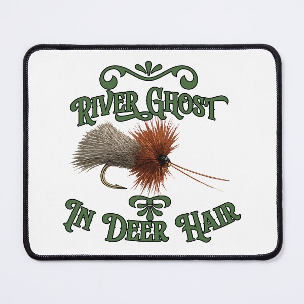Item preview, Fly fishing text illustration "River Ghost in Deer Hair" Goddard Caddis. designed and sold by Art-Horizon.