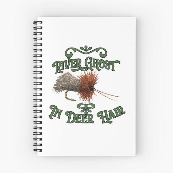 Item preview, Fly fishing text illustration "River Ghost in Deer Hair" Goddard Caddis. designed and sold by Art-Horizon.