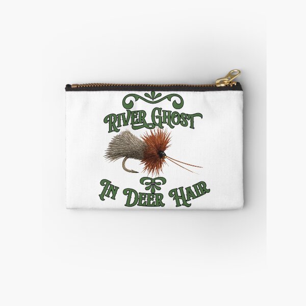 Item preview, Fly fishing text illustration "River Ghost in Deer Hair" Goddard Caddis. designed and sold by Art-Horizon.