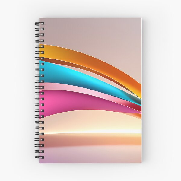 Item preview, Horizontal Vibrant Fluid Wave Abstract Art designed and sold by CuteSlothWorld.