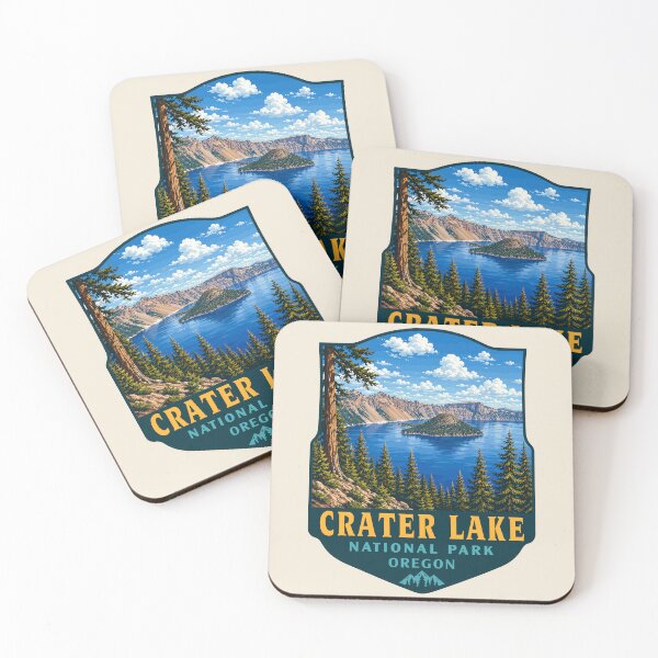 Item preview, Crater Lake National Park Orego Retro Design designed and sold by Gideon Emmerich.