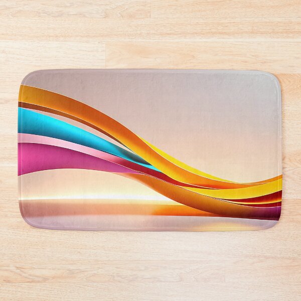 Item preview, Arte abstracto de onda fluida vibrante horizontal designed and sold by CuteSlothWorld.